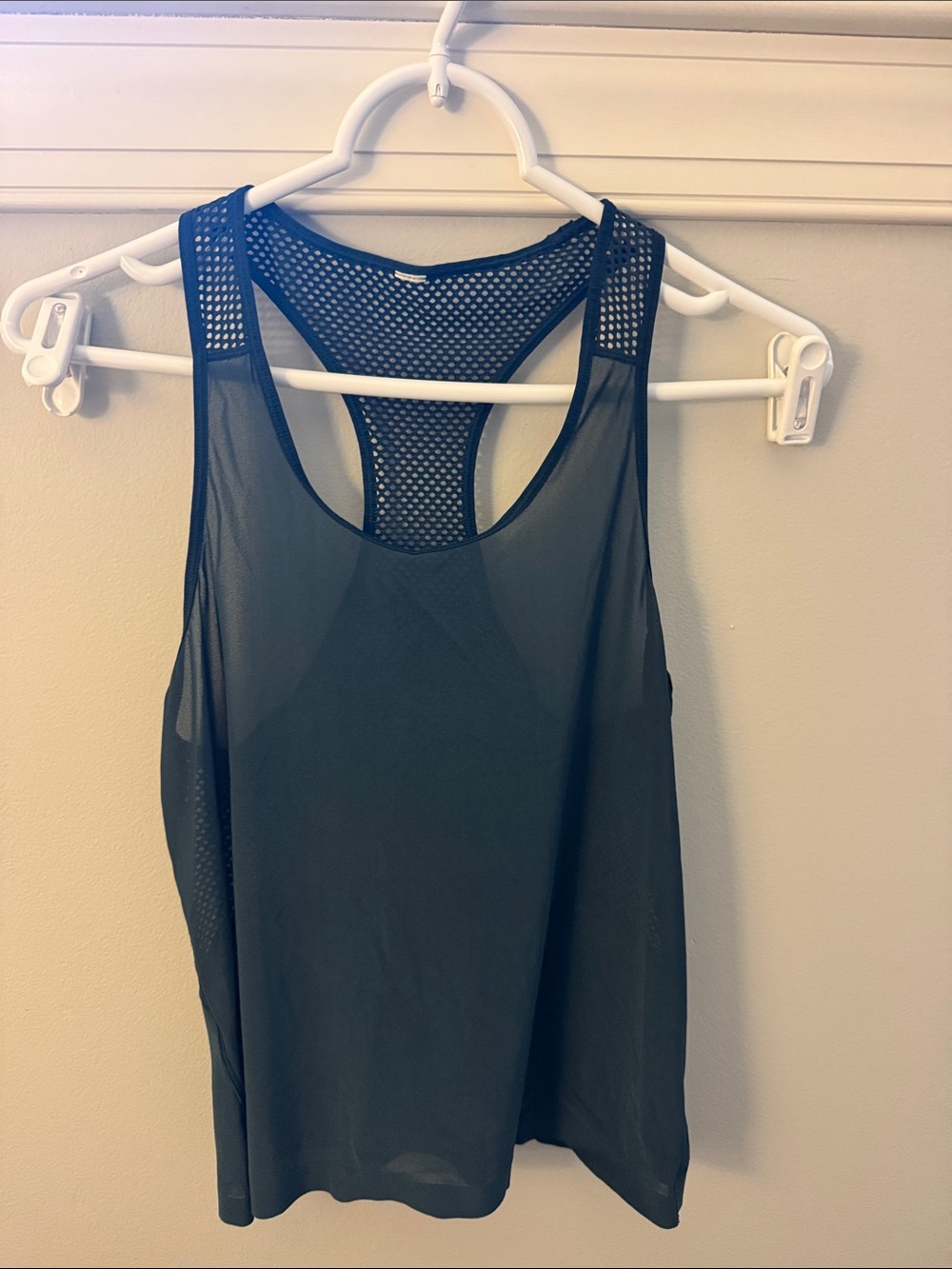 Lululemon Teal Mesh Racerback Tank